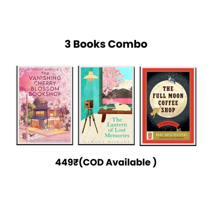3 Books Combo (The Vanishing Cherry Blossom Bookshop + The Full Moon Coffee Shop+ The Lantern of Lost Memories)